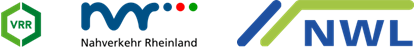 Logos der nordrhein-westfälischen Zweckverbände VRR, NVR und NWL Logos der nordrhein-westfälischen Zweckverbände Verkehrsverbund Rhein-Ruhr (VRR), Nahverkehr Rheinland (NVR) und Nahverkehr Westfalen-Lippe (NWL)