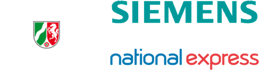 Wappen Nordrhein-Westfalen, Logos Siemens AG und National Express