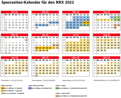 Sperrpausenkalender 2022